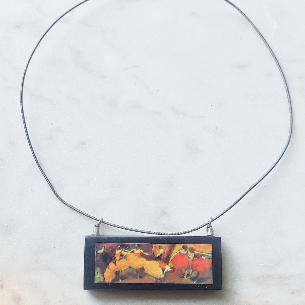 Edgar Degas Vintage Pendant Before the Performance" by Edgar Degas
